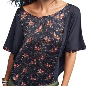 TINY Anthropologie bird print top